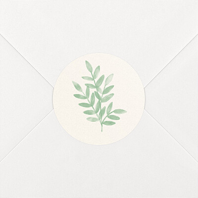 Stickers pour enveloppes baptême ritournelle vert Stickers pour enveloppes baptême ritournelle vert