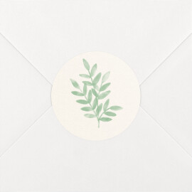 Stickers pour enveloppes baptême Ritournelle Vert