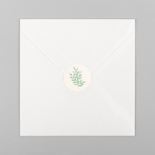 Stickers pour enveloppes baptême Ritournelle Vert - Vue 2