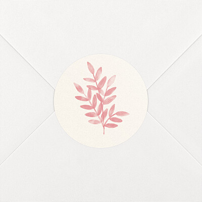 Stickers pour enveloppes baptême rose ritournelle rose Stickers pour enveloppes baptême rose ritournelle rose