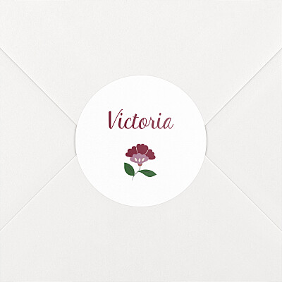 Stickers pour enveloppes naissance vert flora vert Stickers pour enveloppes naissance vert flora vert