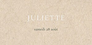 Marque-place baptême fille gaieté beige Marque-place baptême fille gaieté beige