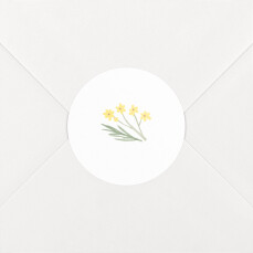 Stickers pour enveloppes baptême Gaieté blanc Stickers pour enveloppes baptême Gaieté blanc