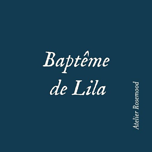 Etiquette perforée baptême Signature végétale Bleu - Verso