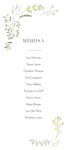Plan de table mariage brins d'été lichen Plan de table mariage brins d'été lichen