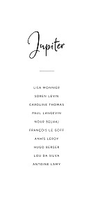 Plan de table mariage intemporel blanc Plan de table mariage intemporel blanc