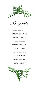 Plan de table mariage sous la pergola vert Plan de table mariage sous la pergola vert