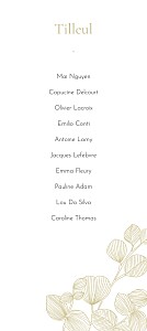 Plan de table mariage envolée d'eucalyptus beige Plan de table mariage envolée d'eucalyptus beige