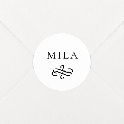 Stickers pour enveloppes naissance le collectif solfège blanc Stickers pour enveloppes naissance le collectif solfège blanc