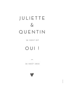 Panneau mariage elégant cœur blanc Panneau mariage elégant cœur blanc