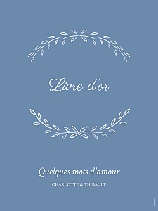 Panneau mariage poème bleu Panneau mariage poème bleu
