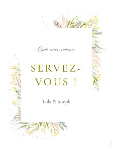 Panneau mariage gaieté blanc Panneau mariage gaieté blanc