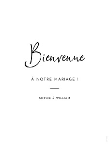 Panneau mariage intemporel blanc Panneau mariage intemporel blanc
