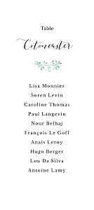 Plan de table mariage champêtre ronde aquarellée blanc Plan de table mariage champêtre ronde aquarellée blanc