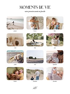 Affiche photos moments de vie blanc Affiche photos moments de vie blanc
