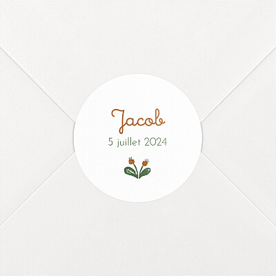 Stickers pour enveloppes naissance vert liberty écureuil vert Stickers pour enveloppes naissance vert liberty écureuil vert