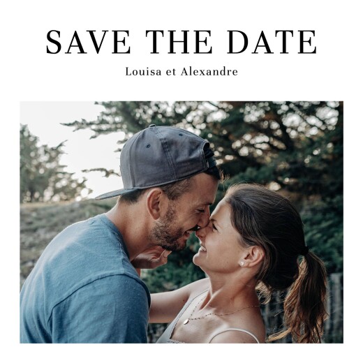 Save the Date Magazine blanc - Recto Save the Date Magazine blanc - Recto