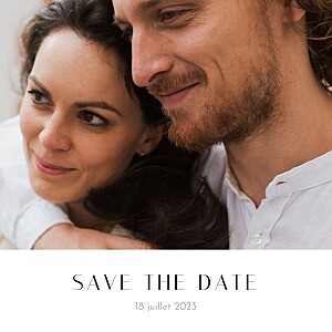 Save the date avec dorure cœur d'or 4 pages (dorure) blanc Save the date avec dorure cœur d'or 4 pages (dorure) blanc