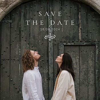 Save the date solfège blanc Save the date solfège blanc