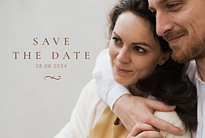 Save the date marron solfège (paysage) brun Save the date marron solfège (paysage) brun