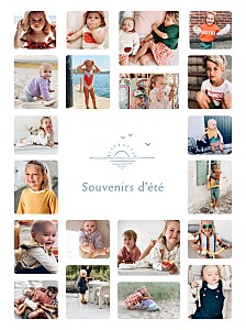 Affichette original souvenirs d'été blanc Affichette original souvenirs d'été blanc