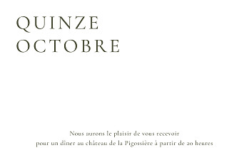 Carton d'invitation mariage laure de sagazan ii (dorure) blanc vert Carton d'invitation mariage laure de sagazan ii (dorure) blanc vert