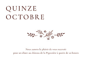 Carton d'invitation mariage blanc laure de sagazan ii blanc et bois de rose Carton d'invitation mariage blanc laure de sagazan ii blanc et bois de rose