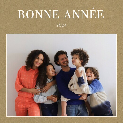 Carte de voeux Magazine kraft - Recto Carte de voeux Magazine kraft - Recto