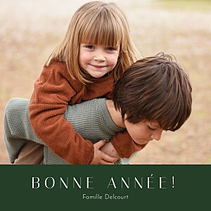 Carte de voeux dorée sapin d'or (dorure) vert Carte de voeux dorée sapin d'or (dorure) vert