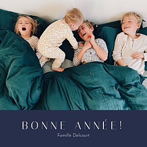 Carte de voeux tendance cœur d'or (dorure) bleu marine Carte de voeux tendance cœur d'or (dorure) bleu marine