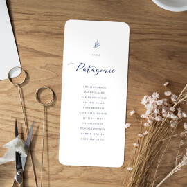 Plan de table mariage Ronde des prés Bleu