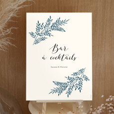 Panneau mariage Ritournelle Bleu Panneau mariage Ritournelle Bleu