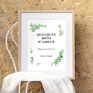 Panneau mariage Sous la pergola Vert Panneau mariage Sous la pergola Vert