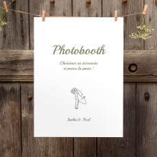 Panneau mariage Votre mariage en pictos Blanc Panneau mariage Votre mariage en pictos Blanc