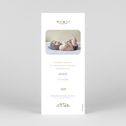 Faire-part de naissance Sweet liberty (marque-page) vert - Vue 4 Faire-part de naissance Sweet liberty (marque-page) vert - Vue 4