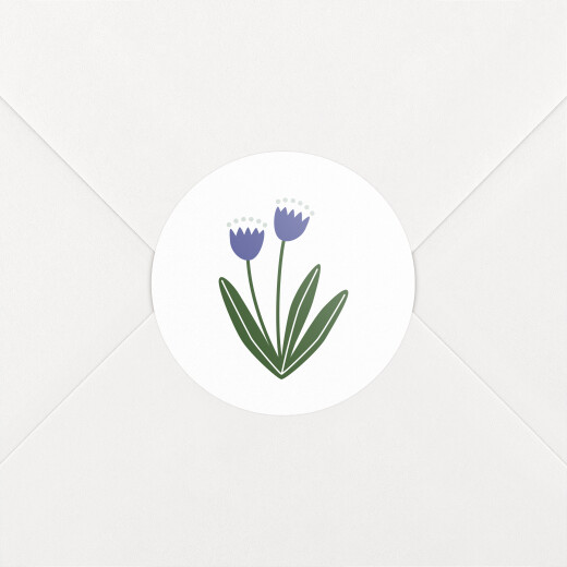Stickers pour enveloppes naissance Mon petit ourson bleu - Vue 1