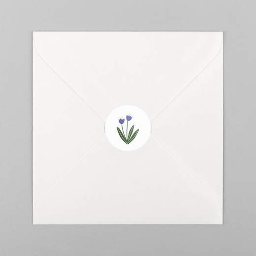 Stickers pour enveloppes naissance Mon petit ourson bleu - Vue 2