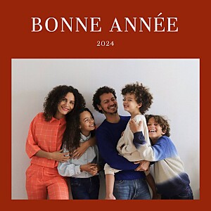 Carte de voeux rouge magazine rouge Carte de voeux rouge magazine rouge