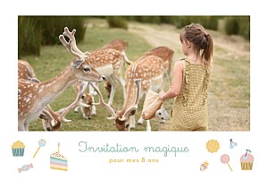 Carte d'anniversaire bleu sweet candy pastel Carte d'anniversaire bleu sweet candy pastel