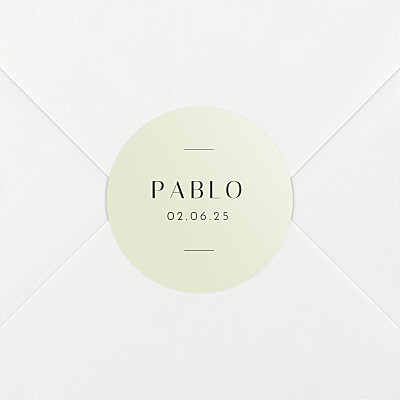 Stickers pour enveloppes naissance vert pictos graphiques vert Stickers pour enveloppes naissance vert pictos graphiques vert