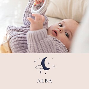 Faire-part de naissance rose céleste (4 pages) rose Faire-part de naissance rose céleste (4 pages) rose