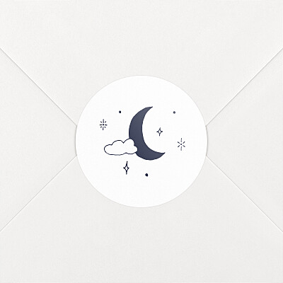 Stickers pour enveloppes naissance céleste blanc Stickers pour enveloppes naissance céleste blanc