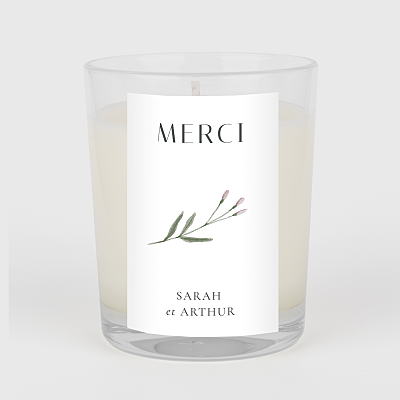 Étiquette autocollante mariage aquarelle végétale blanc Étiquette autocollante mariage aquarelle végétale blanc