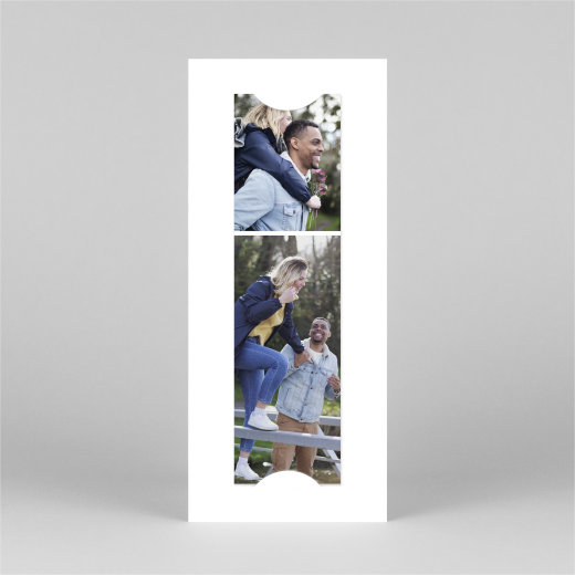 Save the Date Ronde des prés simple (photomaton) bleu - Vue 3 Save the Date Ronde des prés simple (photomaton) bleu - Vue 3