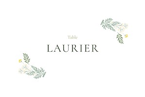 Marque-table mariage sans photo champêtre (paysage) blanc Marque-table mariage sans photo champêtre (paysage) blanc