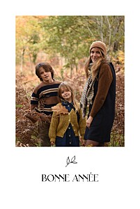 Carte de voeux marron dryade kraft Carte de voeux marron dryade kraft
