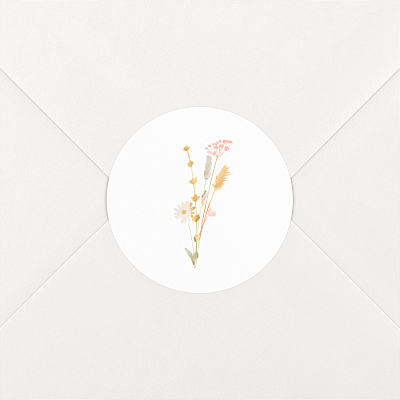 Stickers pour enveloppes mariage marguerite courtieu jardin bohème blanc Stickers pour enveloppes mariage marguerite courtieu jardin bohème blanc