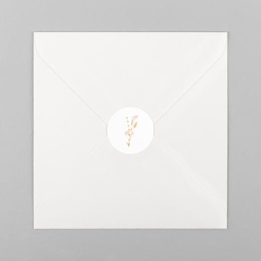 Stickers pour enveloppes mariage Jardin bohème blanc - Vue 2 Stickers pour enveloppes mariage Jardin bohème blanc - Vue 2
