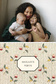Carte de voeux Antoinette Poisson Baies Rouges