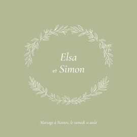 Faire-part de mariage Romantique (4 pages) toscane